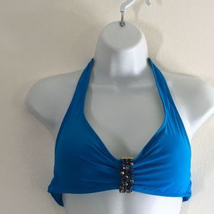 Lauren By Ralph Lauren Blue Bikini Top Wom…
